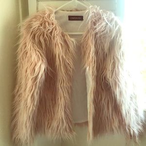 Furry Light Pink Coat
